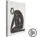 Canvas Print Woman silhouette - black and white graphic in scandi boho style 134196 additionalThumb 6