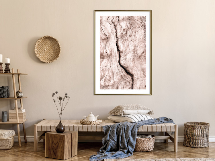 Wall Poster Touch of Tropical Wind - natural texture of cracked driftwood 135296 additionalImage 9
