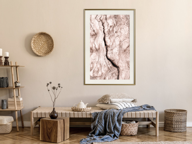 Wall Poster Touch of Tropical Wind - natural texture of cracked driftwood 135296 additionalImage 7