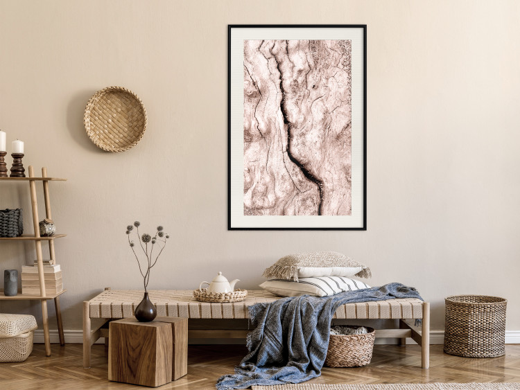 Wall Poster Touch of Tropical Wind - natural texture of cracked driftwood 135296 additionalImage 8