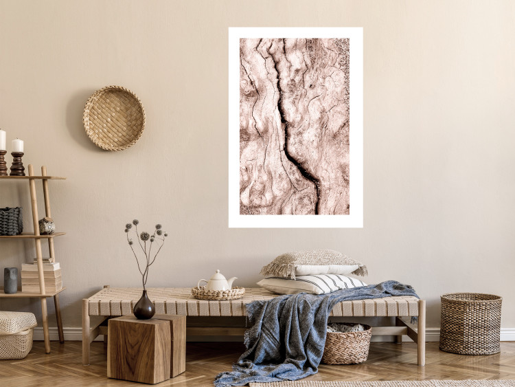 Wall Poster Touch of Tropical Wind - natural texture of cracked driftwood 135296 additionalImage 9