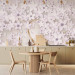 Wall Mural Flowers on gold - white flakes emphasized with a golden twig 136096 additionalThumb 6