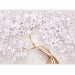 Wall Mural Flowers on gold - white flakes emphasized with a golden twig 136096 additionalThumb 1