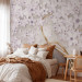 Wall Mural Flowers on gold - white flakes emphasized with a golden twig 136096 additionalThumb 2