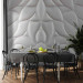 Wall Mural White fantasy - elegant background with abstract, quilted motif 138796 additionalThumb 6
