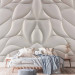 Wall Mural White fantasy - elegant background with abstract, quilted motif 138796 additionalThumb 2