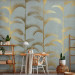 Wall Mural Blue palm grove - abstract with golden palms in art deco style 143196 additionalThumb 4