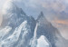 Canvas Mountains in the Fog - Birds Flying Over the Peaks in the Clouds 145496 additionalThumb 5