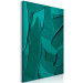 Canvas Print Green Abstraction (1-piece) - emerald brushstrokes 149696 additionalThumb 2
