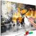 Paint by number Deer in the Wild - Winter Landscape of Forest Fauna and Flora 149796 additionalThumb 4