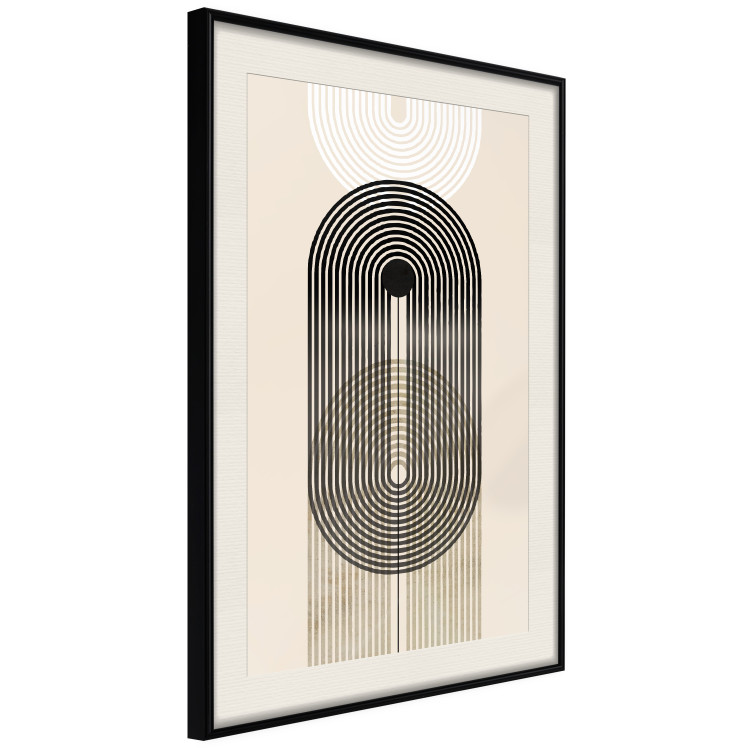 Wall Poster Abstraction - Geometric Shapes - Black, White and Brown 149896 additionalImage 9