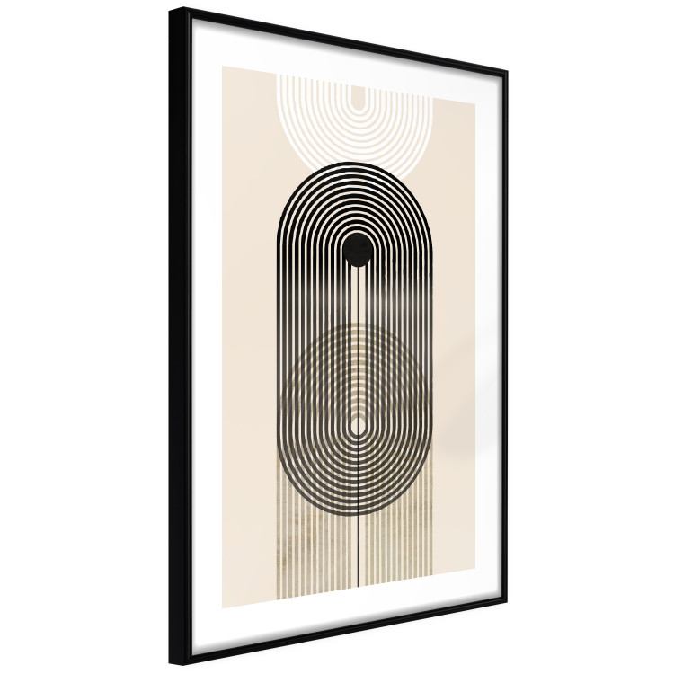 Wall Poster Abstraction - Geometric Shapes - Black, White and Brown 149896 additionalImage 8