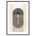 Wall Poster Abstraction - Geometric Shapes - Black, White and Brown 149896 additionalThumb 19