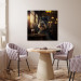 Canvas Print AI Dog Miniature Schnauzer - Portrait of a Animal in a Pub With a Beer - Square 150296 additionalThumb 9