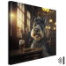 Canvas Print AI Dog Miniature Schnauzer - Portrait of a Animal in a Pub With a Beer - Square 150296 additionalThumb 8