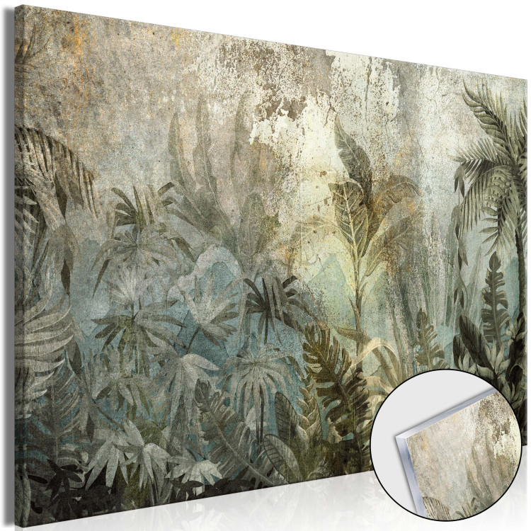 Print On Glass Jungle - An Exotic Forest on an Island in Natural Green Colors [Glass] 151496