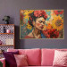 Poster Portrait of Frida - A Woman Against a Background of Sunflowers Inspired by Van Gogh 152196 additionalThumb 2
