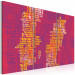 Canvas Text map of Sweden (pink background) - triptych 55296 additionalThumb 2