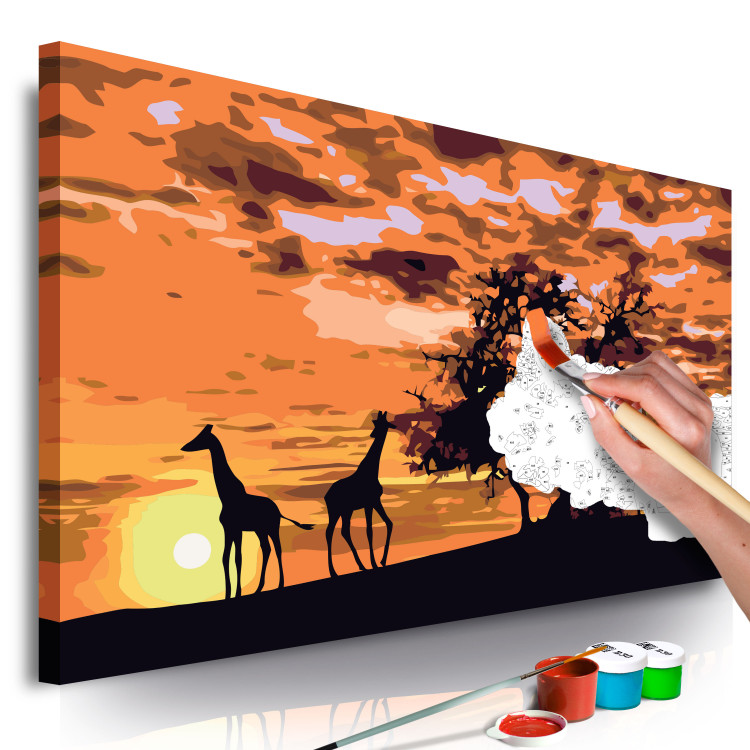 Paint by number Savannah (Giraffes & Elephants) 107507 additionalImage 3