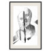 Wall Poster Cracked Sculpture of Socrates - black and white geometric pattern with a figure 114307 additionalThumb 18