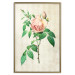 Poster Victorian Rose - colorful floral composition against a background of beige stripes 117407 additionalThumb 19