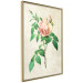 Poster Victorian Rose - colorful floral composition against a background of beige stripes 117407 additionalThumb 11