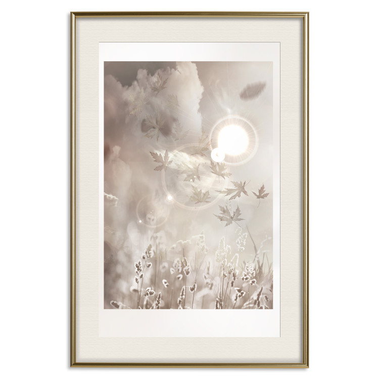 Poster Sunny Flare - nature landscape with a view of a sunlit field 119207 additionalImage 19