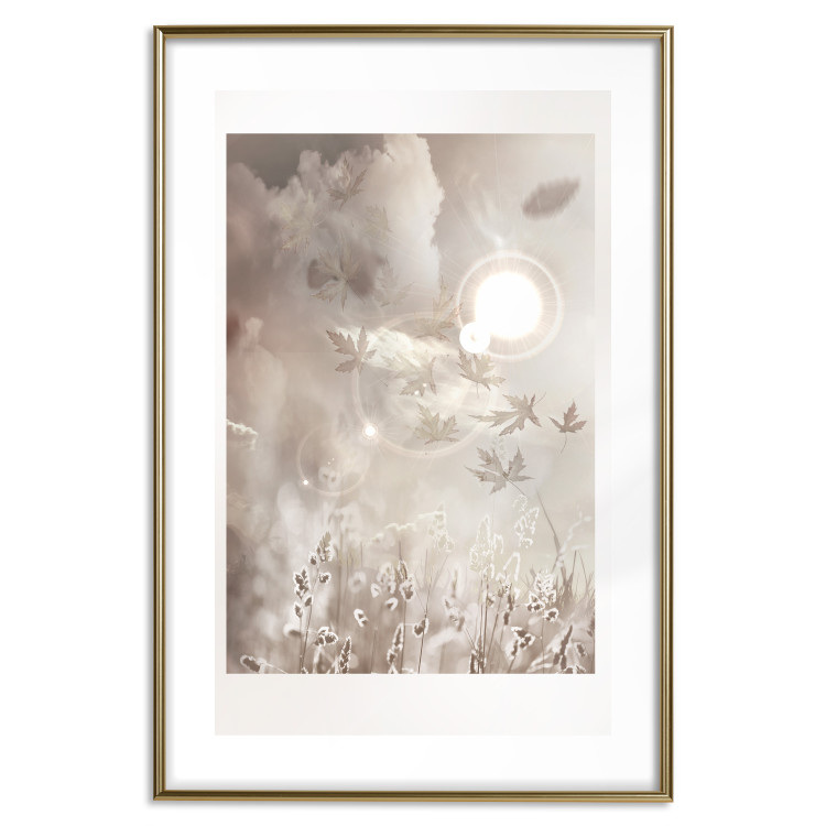 Poster Sunny Flare - nature landscape with a view of a sunlit field 119207 additionalImage 16