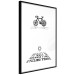 Poster I like Cycling - black English texts with emojis on a white background 122807 additionalThumb 11