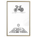Poster I like Cycling - black English texts with emojis on a white background 122807 additionalThumb 15