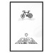 Poster I like Cycling - black English texts with emojis on a white background 122807 additionalThumb 16
