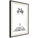 Poster I like Cycling - black English texts with emojis on a white background 122807 additionalThumb 3