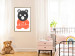 Wall Poster Thoughtful Bear - orange animal with a gray head on a white background 122907 additionalThumb 5