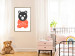 Wall Poster Thoughtful Bear - orange animal with a gray head on a white background 122907 additionalThumb 13