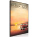 Canvas Print Californian beach with VW retro - landscape of the sunset over the sea 123607 additionalThumb 2
