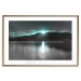 Poster January Night - lake landscape with blue moon in the sky 124507 additionalThumb 20