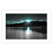 Poster January Night - lake landscape with blue moon in the sky 124507 additionalThumb 14