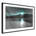 Poster January Night - lake landscape with blue moon in the sky 124507 additionalThumb 11