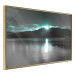 Poster January Night - lake landscape with blue moon in the sky 124507 additionalThumb 12