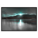 Poster January Night - lake landscape with blue moon in the sky 124507 additionalThumb 15