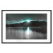 Poster January Night - lake landscape with blue moon in the sky 124507 additionalThumb 19