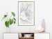 Poster Flower Line - abstract black line art of plant on white background 128407 additionalThumb 15