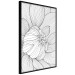 Poster Flower Line - abstract black line art of plant on white background 128407 additionalThumb 13