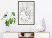 Poster Flower Line - abstract black line art of plant on white background 128407 additionalThumb 24