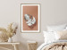 Poster Sunny Keepsake - silver monstera leaf on a uniform light background 129507 additionalThumb 15