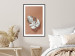 Poster Sunny Keepsake - silver monstera leaf on a uniform light background 129507 additionalThumb 18