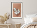 Poster Sunny Keepsake - silver monstera leaf on a uniform light background 129507 additionalThumb 24