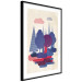 Poster Forest Dwellers - abstract colorful forest with figures and a funny character 129907 additionalThumb 3