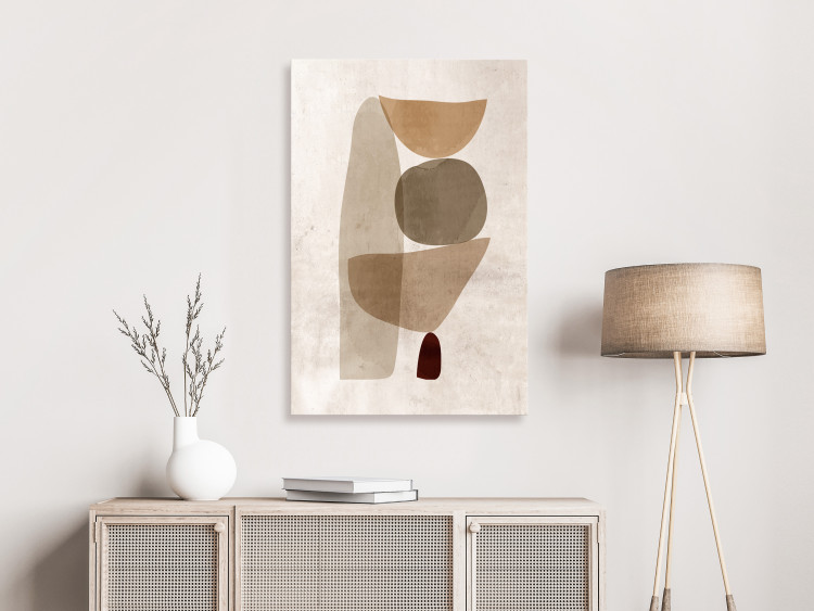 Canvas Print Border of Balance (1-piece) Vertical - geometric abstraction 130507 additionalImage 3