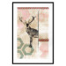Wall Poster Lost Stag - abstract animal among figures on a light background 131807 additionalThumb 15
